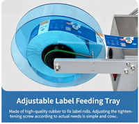 Machine d'étiquetage semi-automatique pour bouteilles rondes, étiqueteuse électrique de bureau pour bouteilles en verre, en plastique, bocaux, canettes, vente en gros