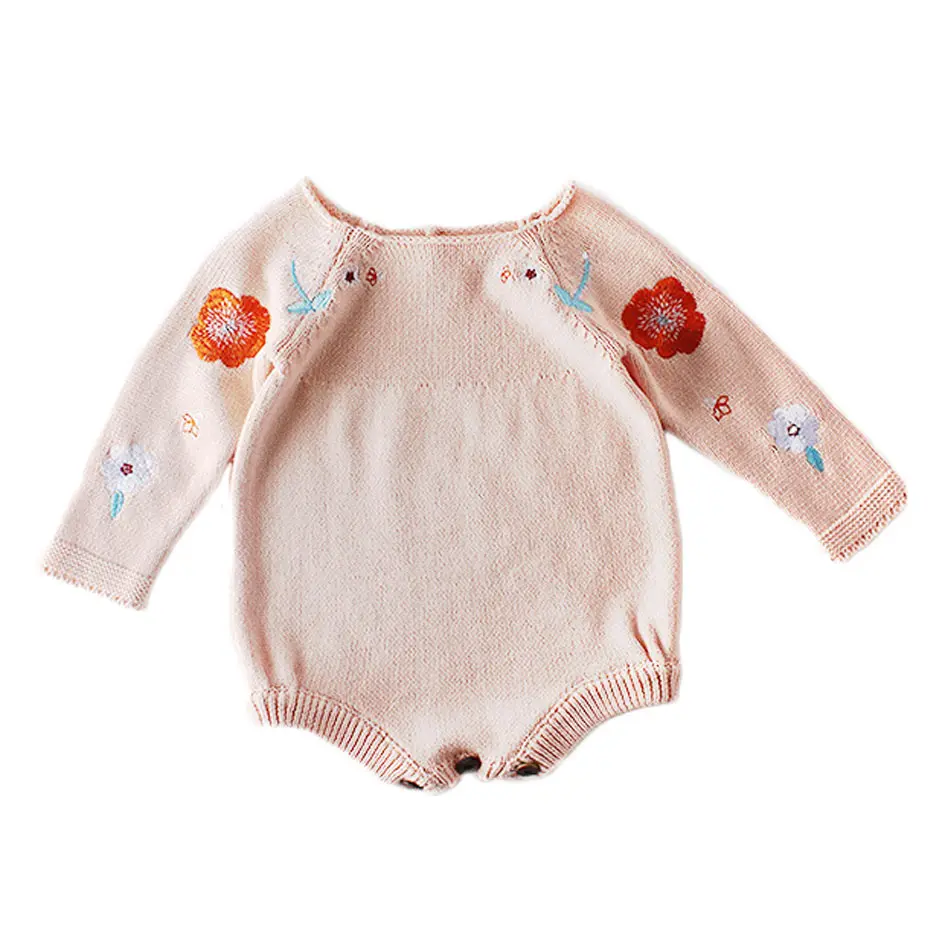 Voorraad Pasgeboren Baby Romper Haak Onesie Knit Kids Kleding Kinderen Kleding