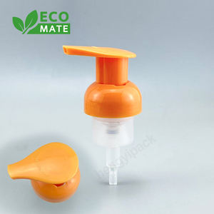 หัวปั๊มโฟมสีดำน้ำเงินแบบ OEM ขนาดคอขวด 40/410 ปริมาตร 0.8 มล./ครั้ง แบบเปิดซ้าย-ขวา พร้อมสปริงด้านนอก รูปทรงมูสละเอียด สำหรับใส่สบู่ - Product Image 4