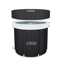2024 nouvelle conception XXL papier d'aluminium baignoire pliante pas de fuite et de déchirure pour adulte Portable adulte Pvc gonflable glace baignoire