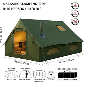 <span class=keywords><strong>Tenda</strong></span> da <span class=keywords><strong>Campeggio</strong></span> Gonfiabile OEM per 8-10 Persone, Grande, a Doppio Strato, in PVC Oxford Impermeabile, con Tre Camere e Un Soggiorno, Montaggio Rapido Automatico - Product Image 2