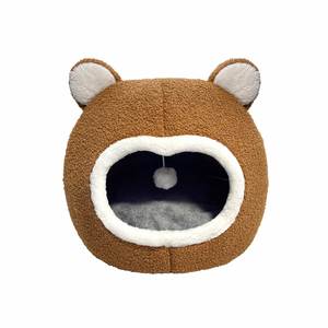Luxury Semi-enclosed Fashion Cartoon Warm Eco-Friendly <b>Bed</b> for Pets Teddy Fleece Crystal Cotton XL Size All Seasons Use Cats - Product Image 5