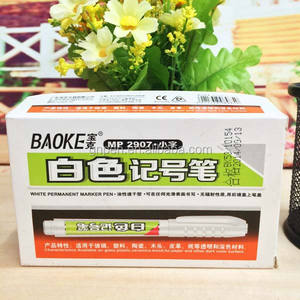 Marqueur permanent étanche de couleur blanche Marqueur <span class=keywords><strong>indélébile</strong></span> <span class=keywords><strong>blanc</strong></span> - Product Image 2