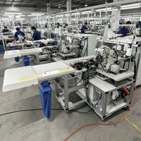 Máquina de Coser Automática Industrial TS-842 para Dobladillo Inferior de Camisetas, de Alta Eficiencia, para Producción de Prendas en Fábricas de Ropa, TOPSEW