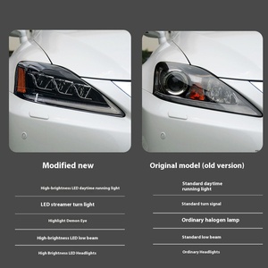 HCMOTIONZ Plug Play <b>LED</b> <b>Headlights</b> DRL With Start-up Animation 2006-2013 IS IS250 IS350 ISF 200d New Condition 12V 12v <b>LED</b> Headl - Product Image 2