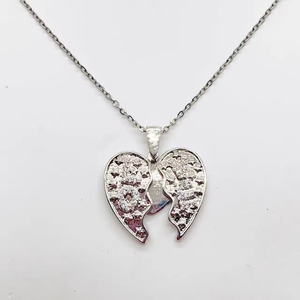 Newest Bling CZ Zircon Brass Angel Wings Heart Sun Butterfly Necklace Custom Openable <b>Locket</b> Pendant Necklace - Product Image 4