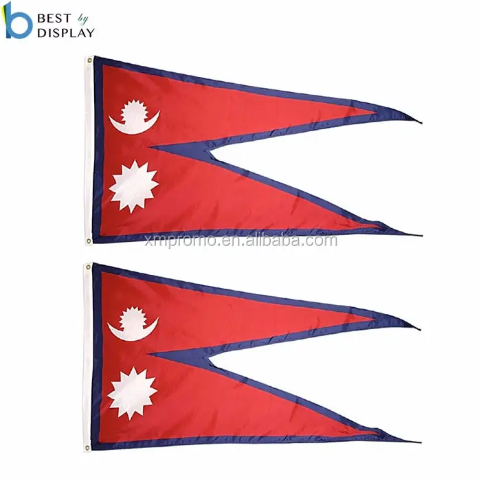 Bandera Nacional personalizada de países de Asia del Sur, nepalí