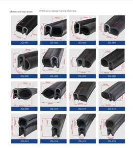 Bán Buôn Mẫu Miễn Phí Cao Su Flap <span class=keywords><strong>Seal</strong></span> 5Mm Xe Tự Động Cửa Trời Cửa Sổ Cửa Con Dấu Cao Su Hồ Sơ Mái Dải - Product Image 4