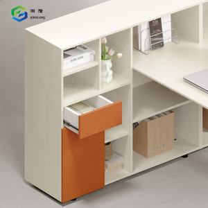 โต๊ะทำงาน2คนพร้อมฮัทช์เวิร์กสเตชันสำนักงานแบบโมดูลาร์ - Product Image 3