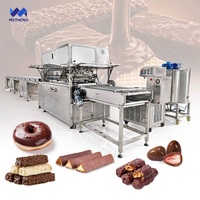 Machine à enrober le chocolat et le sucre pour gâteaux avec système de refroidissement