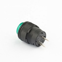 Promotion Usine : Bouton Poussoir 16mm avec LED Rouge 2V – Interrupteur à Bouton Poussoir