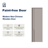 Porte en bois de fabrication industrielle, porte intérieure moderne, porte de chambre, design épuré et élégant, toucher lisse, taille personnalisée, achat en gros, développement