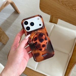 Coque de protection antichoc à imprimé léopard ambre automnal, compatible avec iPhone 17 16 Pro Max, coque de téléphone dégradée, coque arrière protectrice - Product Image 4