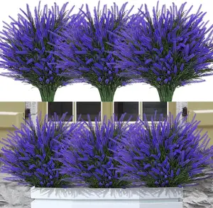 Groothandel Multi-Color Lavendel Decoratie Simulatie Groene Plant Bruiloft Rekwisieten Simulatie Bloem Decoratie Lavendel