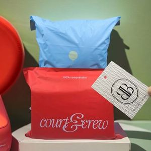 Blue Sky Matte Express Bag Red Mailer Bags Matte Black Mailer Custom Polymailers Custom Mailer Packaging Shipping Bag - Product Image 1