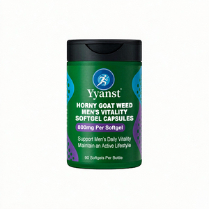Extrait de Horny Goat Weed en gélules molles 800mg 90 pièces Formule à base de plantes pour la vitalité quotidienne, pour un mode de vie actif et le bien-être général - Product Image 1