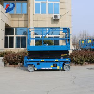 Plate-forme électrique industrielle 6/7/8/10/11/12/13/14/16m Plate-forme élévatrice à ciseaux pour fauteuil <span class=keywords><strong>roulant</strong></span> aérien Plate-forme de travail pour divers terrains - Product Image 5