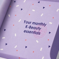Boîte d'expédition personnalisée imprimée recto-verso en carton ondulé lavande pour coffret cadeau cosmétique et beauté en abonnement