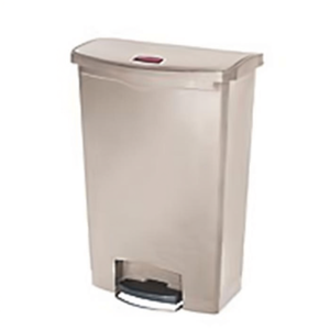 Cestino per Rifiuti con Pedale Frontale Beige 90 L in Plastica - Product Image 2