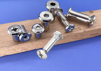 Vis de raccordement en Zinc blanc pour meubles en bois