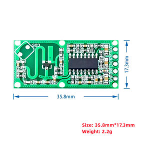 Módulo de Sensor de Radar por Microondas, Módulo de Sensor Humano, Detector de Sensor Inteligente RCWL-0516 - Product Image 6