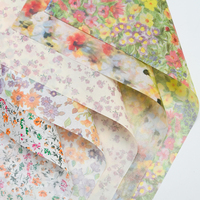 Papier d'emballage floral de style coréen, esthétique pastorale vintage, pour bouquets, fournitures de fleuristes, vente en gros