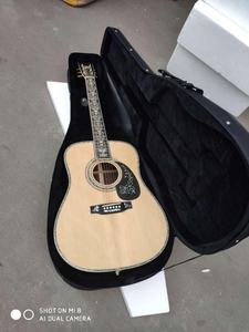 Guitarra Acústica de Cocobolo Macizo con Incrustaciones de Abulón de Lujo Hecha a Mano con Estuche Rígido, Logotipo Personalizado Disponible - Product Image 2