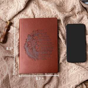 Diario de Cuero A5 Personalizado <span class=keywords><strong>para</strong></span> Hombre, Tapa Dura, 256 Páginas, Diarios Bíblicos con Líneas <span class=keywords><strong>para</strong></span> Escribir, Cuadernos Vintage - Product Image 3