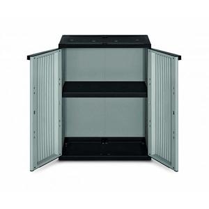 TERRY - 1002216 Gabinete de plástico de 2 puertas 68x37,5x68 - 1 estante interior ajustable-ARMARIOS EAN 8005646022166 - Product Image 2