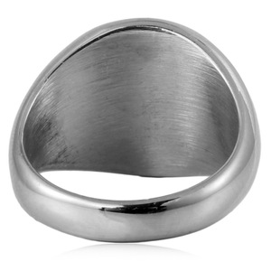 yunnique <b>Titanium</b> Steel Round <b>Ring</b> Plain Geometric Design Unisex Fashion Jewelry Gift - Product Image 3