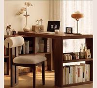 Meuble de bureau en bois moderne et simple, avec rangement, assemblé, écologique, durable et multifonctionnel, pour la maison et le bureau (vente en gros)