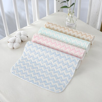 Tapis à langer imperméable pour bébé, 100% coton, lavable, absorbant, réutilisable, tapis anti-urine pour bébé