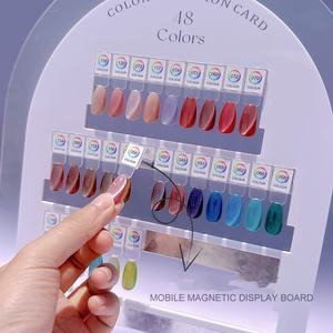 Nouveau Présentoir Magnétique en Acrylique <span class=keywords><strong>DIY</strong></span> 2025 pour Échantillons de Couleurs de Vernis Gel, Carte de <span class=keywords><strong>Test</strong></span> de Couleurs pour Salon de Manucure - Product Image 2