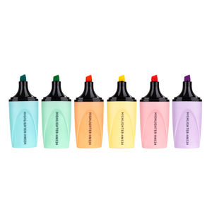 अनुकूलित बहुरंगा प्यारा लोगो थोक 6 नीयन हल्के रंग मिनी हाइलाइटर कलम - Product Image 2