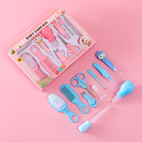 Cortaúñas para niños, fácil de usar, al mejor precio, 10 Uds., tijeras cuentagotas, peines, kit de cuidado de uñas de seguridad de alta calidad para bebés, regalo