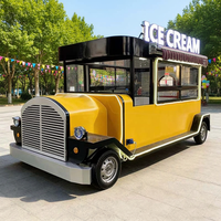 Camion de restauration mobile en acier inoxydable et fibre de verre, cuisine complète pour restauration rapide, barbecue, pizza, glaces, snacks, chips, hot-dogs