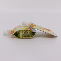 Personnalisé 8 Gousset Aspiration Gelée Fromage Jus Boisson Sauce Miel Pâte De Tomate Bec Sachets Sacs D'emballage En Plastique De Qualité Alimentaire