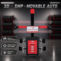 GATMATIC GA-600S+ Aligneur de roues 3D professionnel avec caméra 5MP, suivi automatique, colonne mobile, pont élévateur 2 colonnes 4 roues 10-24 pouces, certifié CE
