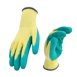Sécurité de travail <span class=keywords><strong>latex</strong></span> enduit rides paume anti-dérapant haute adhérence personnaliser Logo gants de jardin équipement de protection gants - Product Image 3