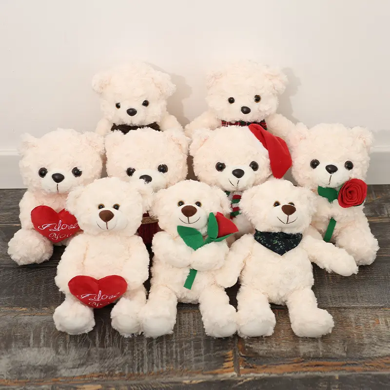 Gül kırmızı kalp oyuncak ayı peluş oyuncak aşk ayı bebek kazak ayı dolması hayvan oyuncak yastık yastık mezuniyet sevgililer günü
