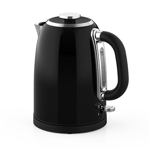 Hervidor Eléctrico Retro Negro de 1.7L, Hervidor de Agua de Acero Inoxidable con Indicador LED, Protección Contra Ebullición en Seco, Almacenamiento de Cable, Uso Doméstico y en la Cocina - Product Image 2