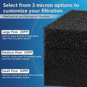 <span class=keywords><strong>Filtre</strong></span> à <span class=keywords><strong>air</strong></span> en éponge de charbon actif en <span class=keywords><strong>mousse</strong></span> de polyuréthane de haute qualité 20x10x10cm Moto 40mm Trou central - Product Image 3