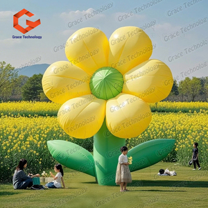 ดอกไม้เป่าลมขนาดยักษ์ ดอกไม้ประดิษฐ์เป่าลมตามสั่ง สำหรับงานเทศกาลศิลปะ ลูกโป่งสำหรับตกแต่งภายนอก - Product Image 5