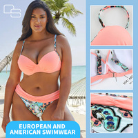 Bikini personnalisé multicolore taille haute sexy imprimé pour femmes maillot de bain deux pièces dames maillot de bain grande taille ensemble maillots de bain vêtements de plage