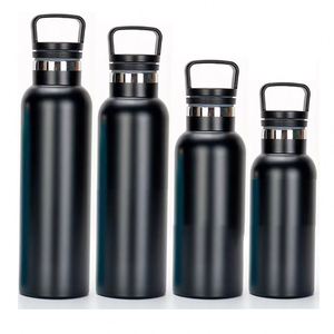 Portable 500ml Double Walled Insulated Vacuum <b>Flask</b> Stainless Steel Sport Water <b>Bottle</b> with Wide Mouth - Product Image 1
