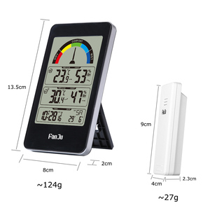 Nhiệt kế kỹ thuật số trong nhà ngoài trời nhiệt độ độ ẩm màn hình với từ xa không dây cảm biến thông minh nhiệt kế không dây - Product Image 3