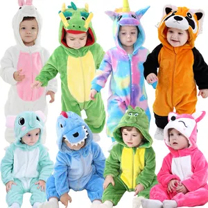 Jumpsuit kartun Halloween balita, Romper rubah dinosaurus, Cosplay, karnaval, musim dingin, Jumpsuit kartun Halloween, untuk bayi, Balita