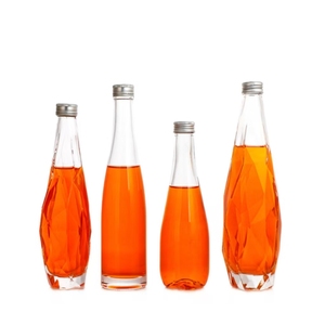 Wholesale500mlnew Creative Bouteilles en verre vides transparentes avec bouchons à vis en métal pour whisky, <span class=keywords><strong>vodka</strong></span>, vin de fruits et eau minérale. - Product Image 6