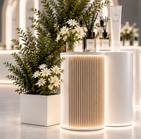 Stand d'exposition 20x20 avec éclairage LED circulaire suspendu et arche pour la première édition de Columbus 2026