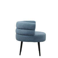 Canapé d'angle moderne nordique en métal durable, une place, en forme de chaise, pour appartement, hôtel, rembourré en éponge, tissu velours, pour salon